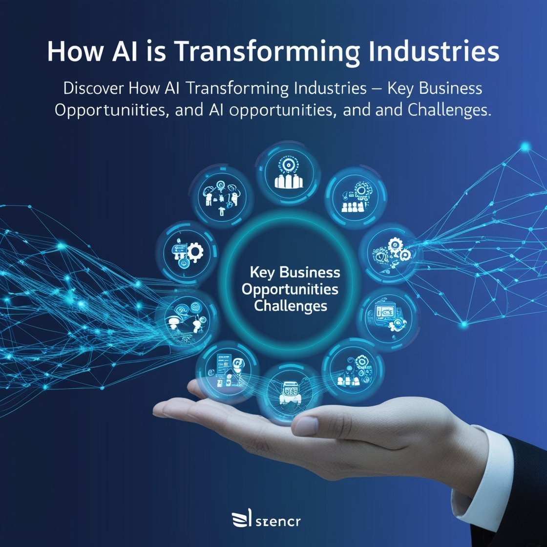 representing how AI is transforming industries through automation and operational efficiency.